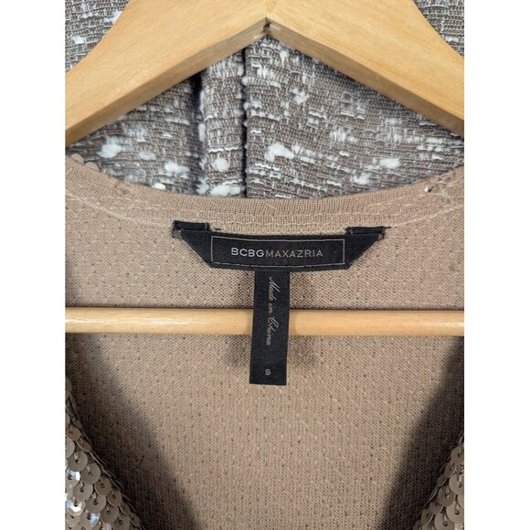 BCBG Maxazria Sequin Ruffled Cardigan Woman's Small - Picture 4 of 12